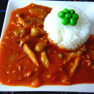 １５分でまろやかコクあり☆簡単トマトカレー